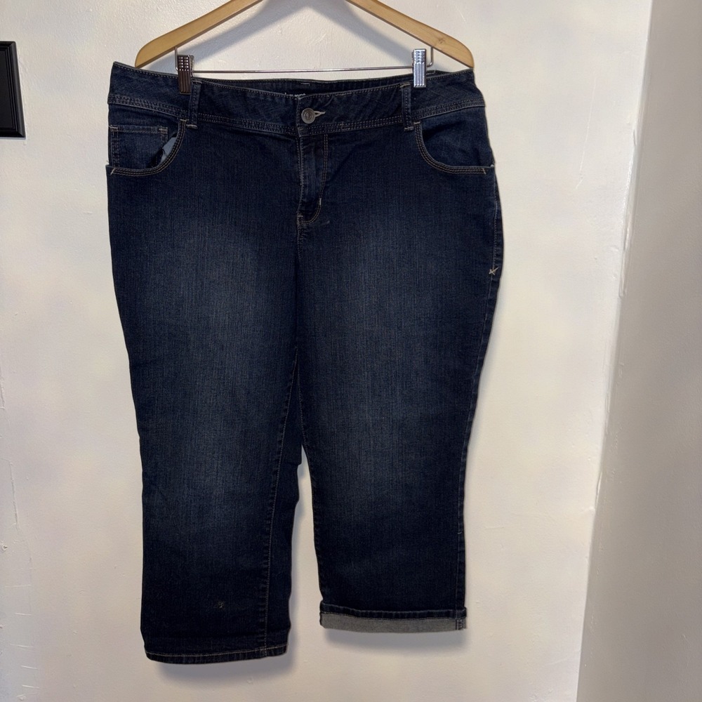 Lane Bryant Jeans Dark Blue Tighter Tummy Technology Stretch Plus Size 18